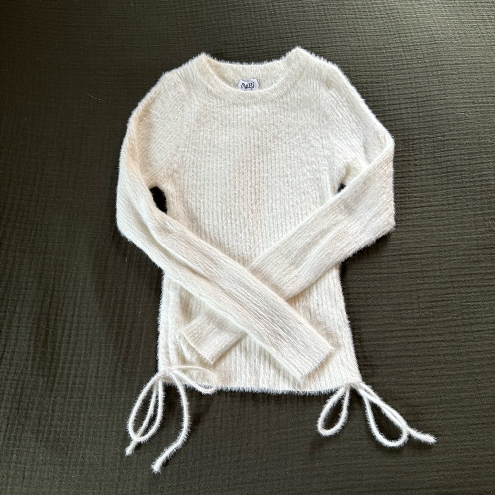 Princess Polly fitted angora-like crew neck sweater